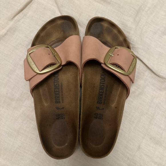 Birkenstock Madrid Big Buckle Sandal Dusty Rose Size 40 - Picture 4 of 7